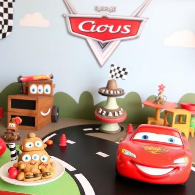 Explore Cars The Movie Themed Birthday Party Inspiration for Young Race Fans