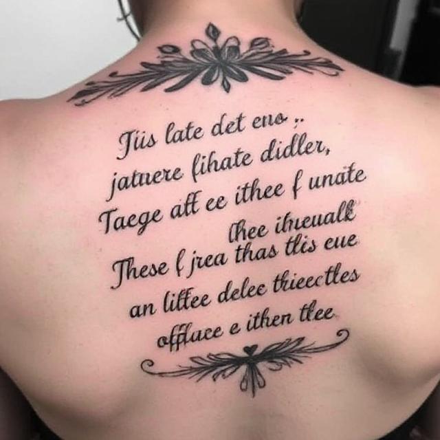 How to Create Unique Verse Tattoos Ideas
