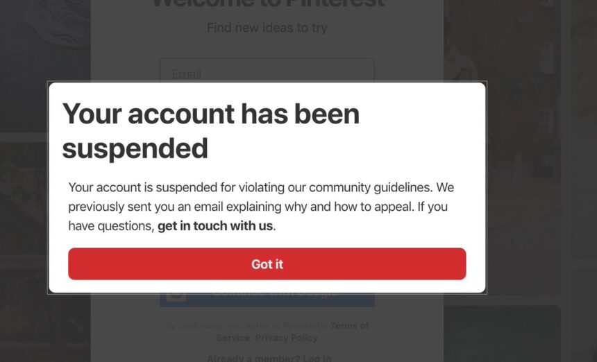 Understanding Pinterest Account Suspension: Causes, Prevention, and Resolution